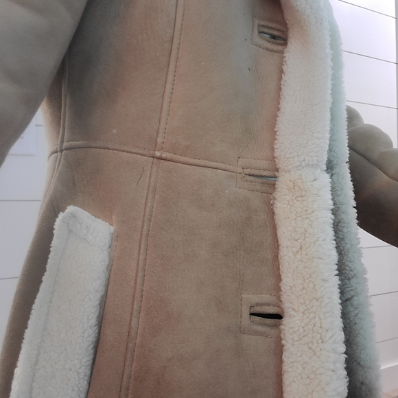 Shearling long coat - Picture 12 of 17